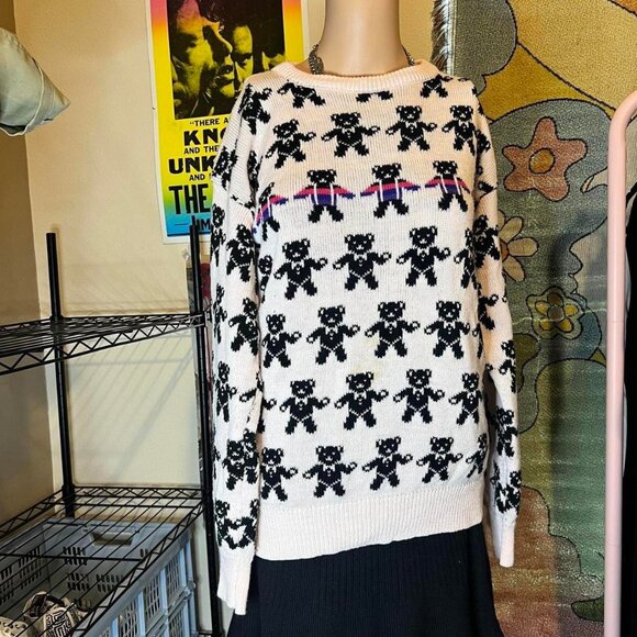 Vintage Trans Teddy Bear Scoop Neck Sweater - Picture 5 of 5